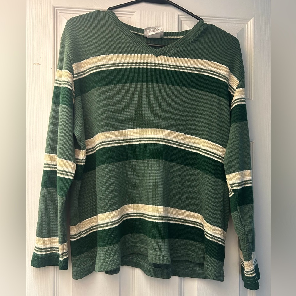 Striped V-Neck